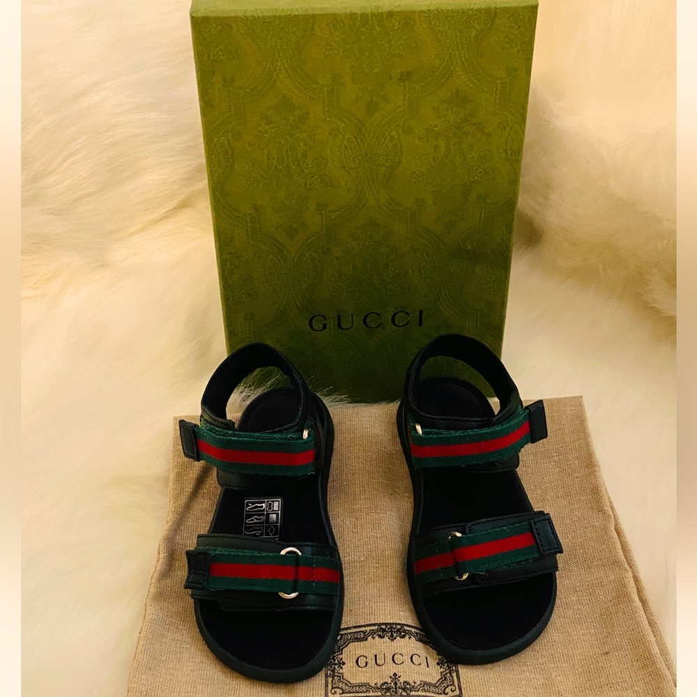 Kids Gucci web sandals